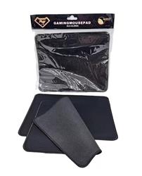 MOUSE PAD CON COSTURA SILK-GLING NEGRO 25 X 20 CM