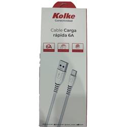 CABLE USB A USB-C 1 METRO 3.0 6A KCC-8547 630157 BLANCO KOLKE