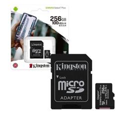 MEMORIA MICRO SD 256 GB CLASE 10 100MBS CANVAS SELECT PLUS KINGSTON