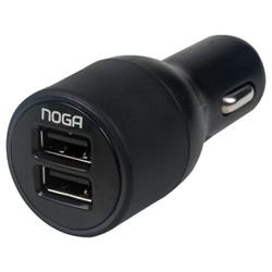 CARGADOR AUTO 2 USB + CABLE MICRO USB 2.1A CAR USB 20 NOGA