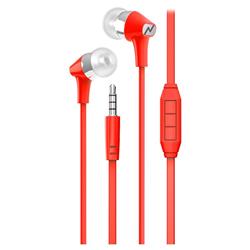 AURICULARES NG-094 FLAT ROJO NOGA