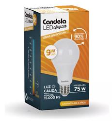 LAMPARA LED LUZ CALIDA 9W CANDELA