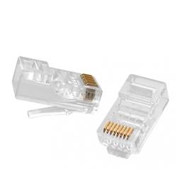 FICHA CONECTOR RJ45 CAT6 PASANTE POR UNIDAD VT-POWER