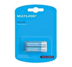 PILA AAA RECARGABLE CB051 1000MAH 2 UNI MULTILASER