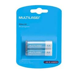 PILA AA RECARGABLE CB053 2500MAH 2 UNI MULTILASER