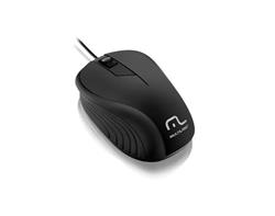 MOUSE USB OPTICO CON TEXTURA DE GOMA NEGRO MF300 MO222 MULTILASER