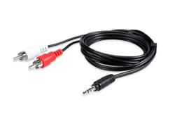 CABLE PLUG 3.5 A 2RCA 1.8 METROS NG-AC27 NOGA